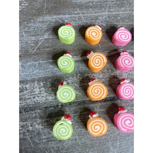 Miniature Dollhouse Dessert Cake Rolls Set Of 20 Crafts Diorama - Picture 3 of 6